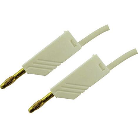 Hirschmann Test & Measurement MLN 100/2,5 WS Cordon de mesure Banane mâle 4 mm Banane mâle 4 mm 1.00 m blanc 1 pc(s) (1/3)