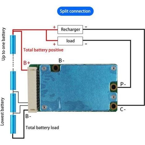 Carte De Protection De Charge - Batterie Lithium 48 V 13S - Pour Système De Gestion De Batterie - 15 A - 1 Pièce (1/5)