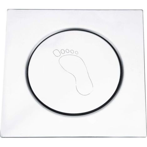 Edelstahl-Pedal-Bounce-Bodenablauf für Garage, Keller, geruchshemmende Entwässerung, 1010 cm (1/5)