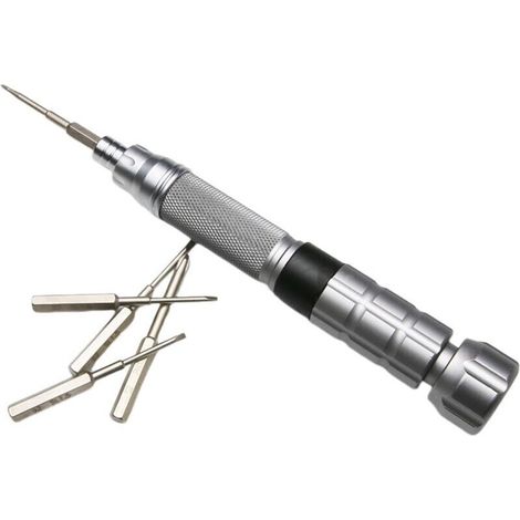 Tournevis précis en acier allié S2, T3 type Précision 1.2mm, Tournevis de précision pour Iphone téléphone portable PC réparation d'ordinateur, portable,6 pcs,175mm (1/4)