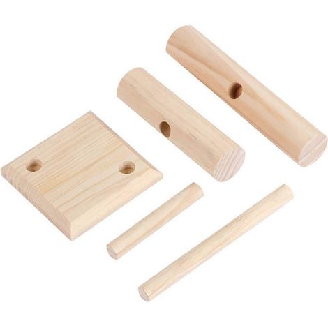 Élégant présentoir en bois pour bijoux, organiseur de rangement pour bracelets et montres, support mural design et pratique. (1/4)
