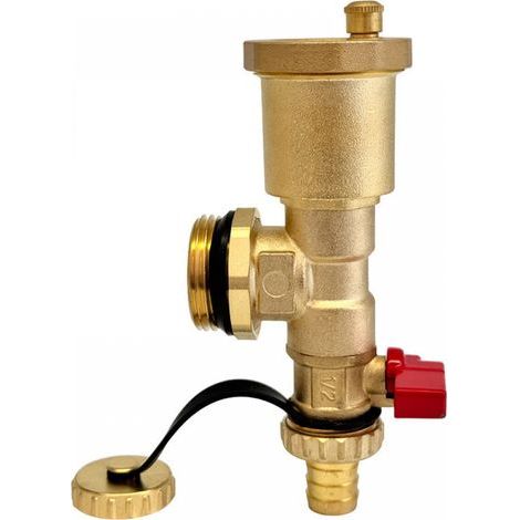 Collecteur de chauffage au sol - Vanne de vidange automatique pour chauffage au sol en cuivre(32mm) (1/3)