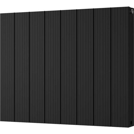 Thetford - Black Horizontal Radiator Double Panel H600mm x W748mm Grooved
