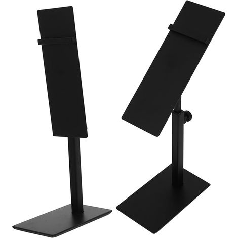 2 pièces Support Chaussures Acier Inoxydable Réglables pour Présentation Talons Hauts Rack Stable et Robuste pour Exposition Maison et Magasin (1/5)