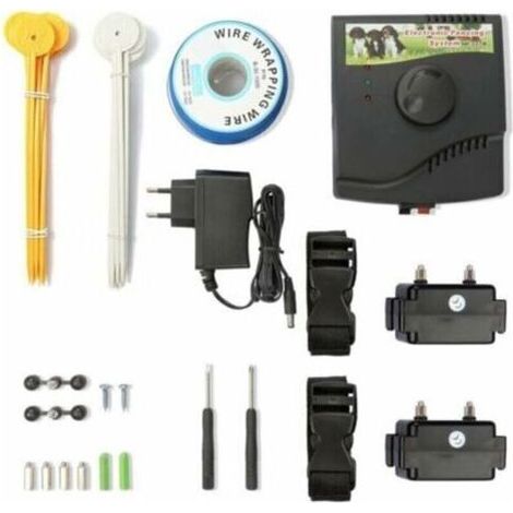 Clôture Électrique pour Chien avec 2 Colliers - Colliers Anti-Fugue pour un Dressage Efficace- (1/5)