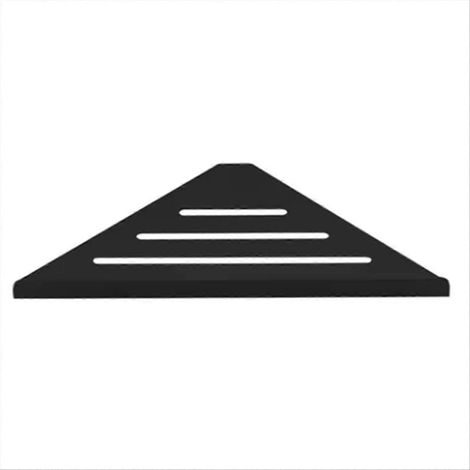 Étagère de salle de bain sans perçage, porte-shampoing en acier inoxydable, étagère d'angle pour douche, accessoire de salle de bain creux et robuste (1/5)
