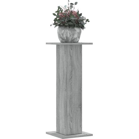 Plant Stands 2 pcs Grey Sonoma 30x30x80 cm Engineered Wood vidaXL
