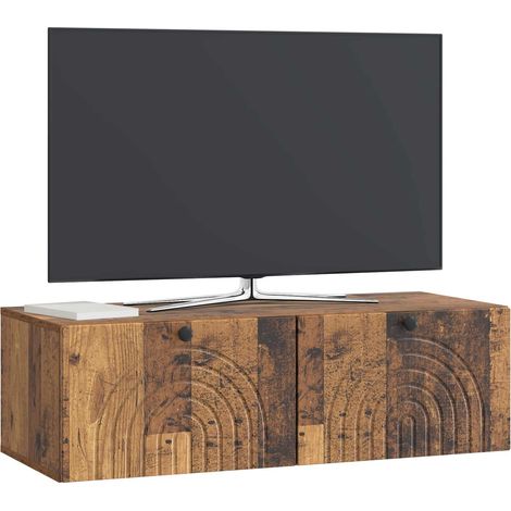 Maison Exclusive - Mobile Porta TV da Muro Legno antico 99 x 41 x 30 cm (1/5)