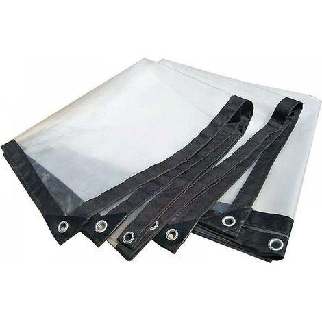 Bâche imperméable avec œillets - Grande bache exterieur couverture Protection Solaire et Résistante aux In 2x3m transparente (1/5)