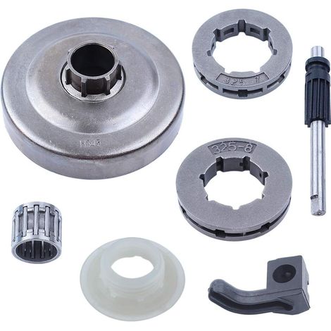 Pour pièces de tronçonneuse Husqvarna 340 345 346XP 350 351 353, pignon de jante 7 dents .325", pignon de jante 8 dents .325" (1/5)