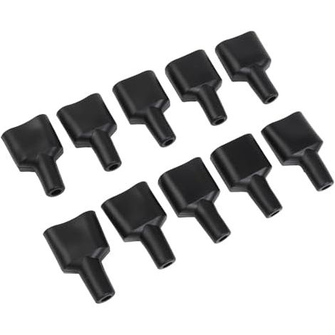 10er-Pack staubdichte Kabelschutzhüllen für 50-A-Kabel, schwarz, Schutzhülle für Wohnmobile, Solaranlagen, Batterien (1/4)