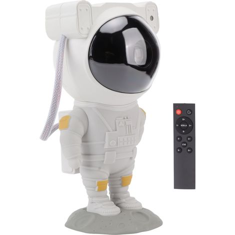Lampe de projection d'étoiles astronaute avec minuterie et télécommande, projecteur d'ambiance rechargeable par USB, veilleuse pour chambre à coucher (1/5)