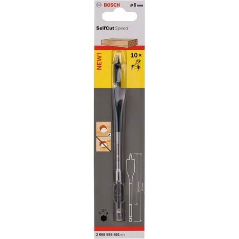 2608595481 - Mecchia per LEGNO da d.6mm , selfcutspeed