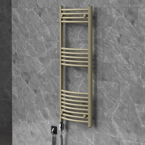 LuxeBath Termoarredo Scaldasalviette Sahara 500x1200 mm Elettrico Beige (1/5)