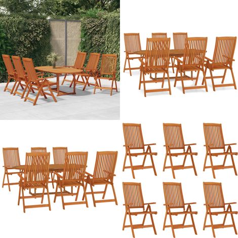 7-tlg. Garten-Essgruppe Massivholz Eukalyptus - Holztisch - Esszimmerset - Gartenmöbel - Gartenbank - Gartenstuhl - Home & Living (1/5)