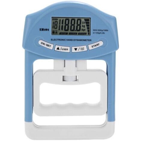 NALOOKAMIC Dynamomètre électronique Digital LCD, Outil De Mesure De La Puissance Des Poignées, Exercices De Gymnastique, Mesure De La Force Des Poignées Musculaires