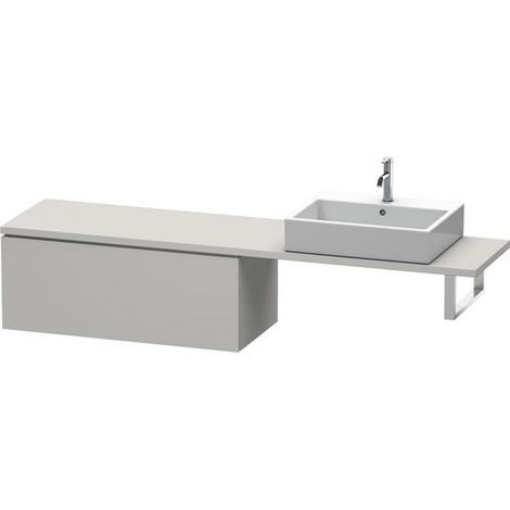 Consolle bassa L-CUBE 1020x477x400mm cemento
