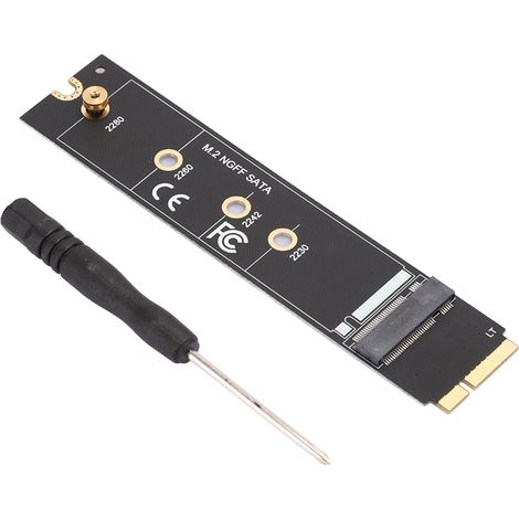 Carte d'adaptation SSD M.2 SATA pour MacBook Pro A1465 A1466, disque dur SSD pour OS X 2012, carte de conversion (1/5)