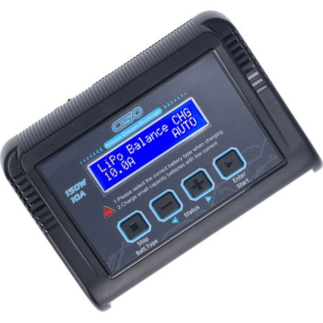 Chargeur/déchargeur équilibré 150 W 10 A, charge/décharge rapide, chargeur intelligent pour batteries LiPo, Li-ion, NiMH et NiCd, 100-240 V, prise UE (1/5)