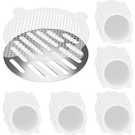 Lot de 30 filtres à cheveux jetables 10cm, pour douche, baignoire, cuisine et évier Pratique et hygiénique