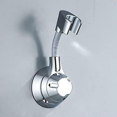Support de douchette à main, support de douche réglable à 360°, support de pomme de douche en pâte solide, sans perçage, support de douche universel, support mural, plastique ABS (1/5)