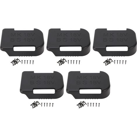 5 supports pour batterie lithium 18V compatibles BL1815 BL1820 BL1830, support mural large compatibilité (1/5)