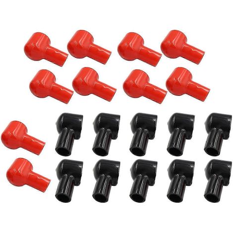 20x Cache-bornes de batterie rouge et noir pour véhicule - Remplacement direct - Yvan (1/5)