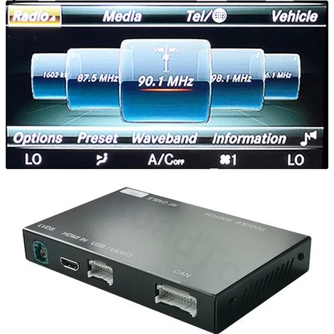 Adattatore CarPlay wireless, compatibile con Android Auto, multi-compatibilità, NTG 5.0 - Nero (1/2)