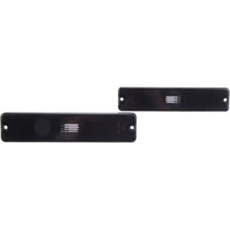 Paire d'abat-jour de feu de position latéral de voiture 56001424, forte Transmission de lumière de remplacement pour Jeep Wrangler YJ 1987 1995 noir