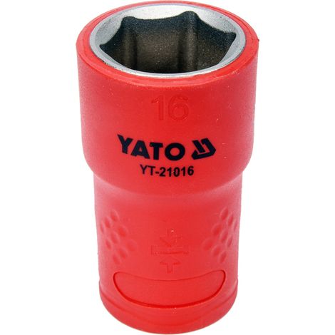 VDE-isolierte 16 mm Sechskant-Stecknuss 3/8"