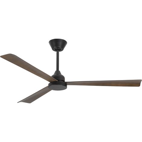 Forlight - Ventilador de Techo Shadow, Ø1320mm, Motor DC Silencioso, 223W, LED Integrado, 6 Velocidades, Mando a Distancia Incluido, 13-20m², Marrón, Función Verano/Invierno