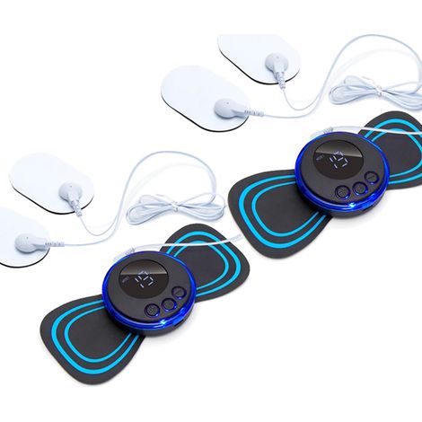 EMS-Nackenmassagegerät (Muskelstimulator) – Niederfrequentes elektrisches Impulspflaster – Entspannungs- und Schmerzlinderungsgerät  01302-AquaForge
