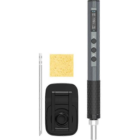 Fer à souder électrique portable T12 65 W avec chauffage rapide, étalonnage de la température et réglage de la tension. (1/5)