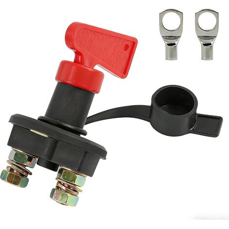 12V 150A Battery Disconnect Switch, Isolator Switch, Battery Isolator Disconnect, Cutting, Heavy Duty Battery Isolator Copper and Plastic - Discharge Protection