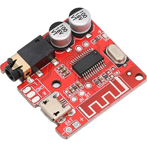 Carte d'amplificateur stéréo Bluetooth 3,7-5 V BT 5.0, son sans perte, amplificateur pour haut-parleurs de voiture, pour montage DIY, avec indicateur LED (1/5)