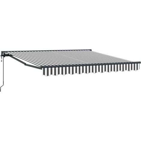 Cadre de store gris anthracite et blanc, 300 x 250 cm (1/5)