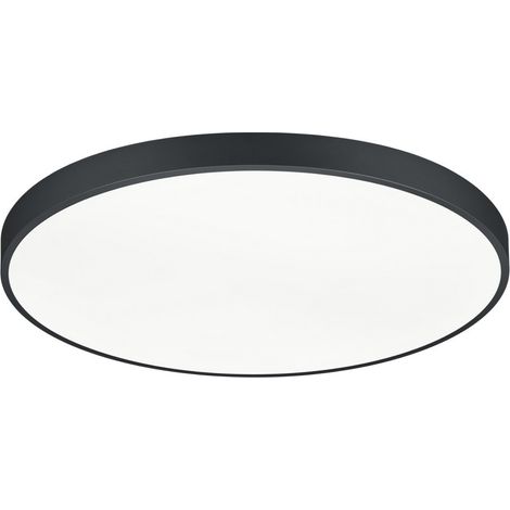 WACO PLAFONIERA LED 102W 12400lm, 2300+3000+4000K DIMMERABILE METALLO NERO CON INTERRUTTORE PER VARIAZIONE TEMPERATURA DI COLORE LED D. 75CM (1/5)