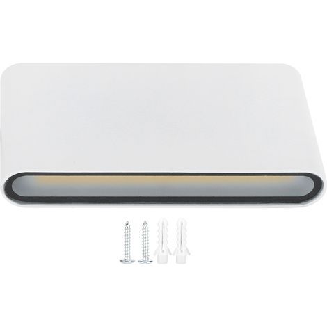 Wosune Lampe de Jardin, Applique Murale 12W Douceur pour salles à Manger pour Cours pour Cuisines pour Salons pour armoires à Miroir pour(White Shell 12W Warm Light) (1/5)