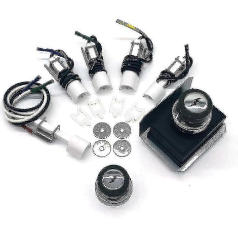 Kit d'allumeur de remplacement pour les modèles Weber Genesis à commandes frontales, compatible avec les références 1836-13, 7628 et 7629. (1/5)