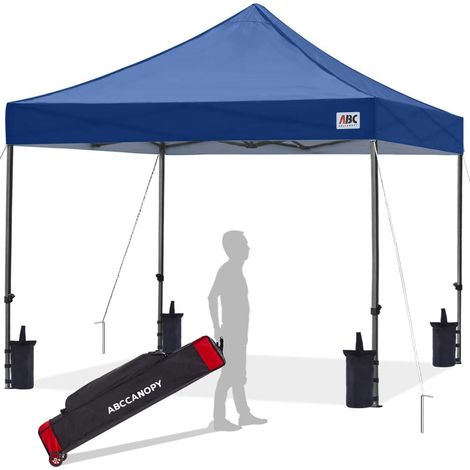 Pavillon Wasserdicht Popup Gartenzelt Festzelt Marineblau 2,5x2,5M (1/5)