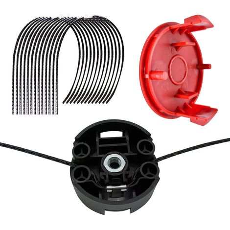 F016800431 Replacement Strimmer Line for AFS 23-37 37cm x 3.5mm with Spool Cover F016F04841, Cutting Head F016F04839 (12 Pieces) (1/5)