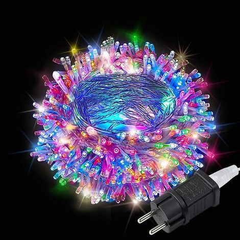 Guirlande lumineuse LED multicolore pour sapin de Noël (100 LED)