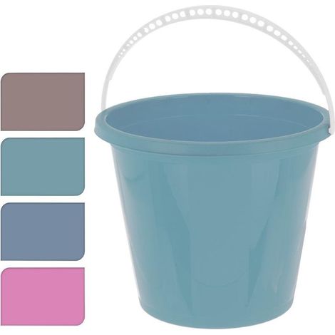 Seau avec poignée robuste 5L, couleurs variées