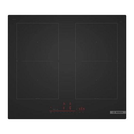 Plaque induction Bosch PVQ61CHB1E 4 foyers – 7400W – 17 niveaux de chaleur – Fonction PowerBoost – Contrôle à distance Home Connect (1/5)