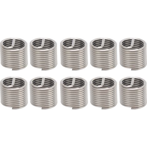 Lot de 10 inserts de réparation de filetage, manchons de protection pour fil d'acier, accessoires de quincaillerie M18 x 21,5D