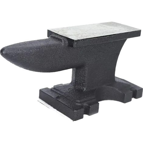 Yunque de sobremesa, hierro fundido resistente, superficie pulida con precisión, color negro. (1/2)