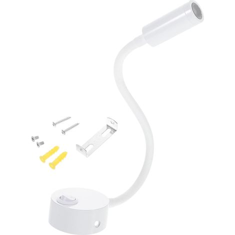 Lampe de Lecture Murale Flexible 3w LED Blanc Chaud 3000k pour (1/5)