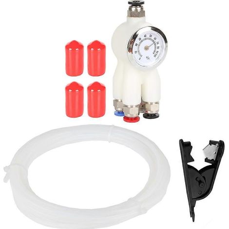 Adaptador PTFE 4 en 1 para Bambu X1/P1 X1C P1S P1P A1 A1mini Conecta 4 módulos de alimentación Puerto de expansión de tubería de material AMS A (1/5)