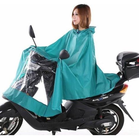 TRADE SHOP - Mantella Impermeabile Copri Moto Scooter Coprigambe Pioggia Coprisella Poncho -
