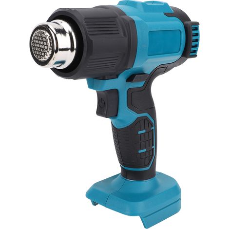 Pistolet thermique sans fil à chauffage rapide, à température réglable, avec protection contre la surchauffe et 3 buses pour le travail du film thermorétractable (1/5)